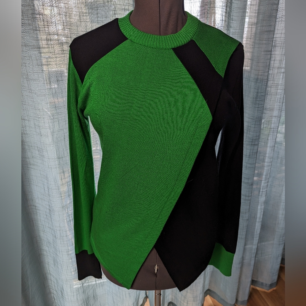 Elhoffer Green and Black Supreme One  Crossover Shego Sweater